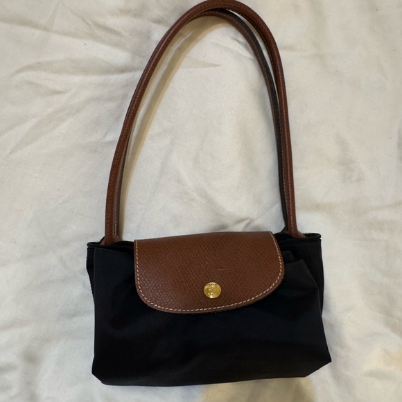 Longchamp Black and Brown Tote Bag - Picture 3 of 5